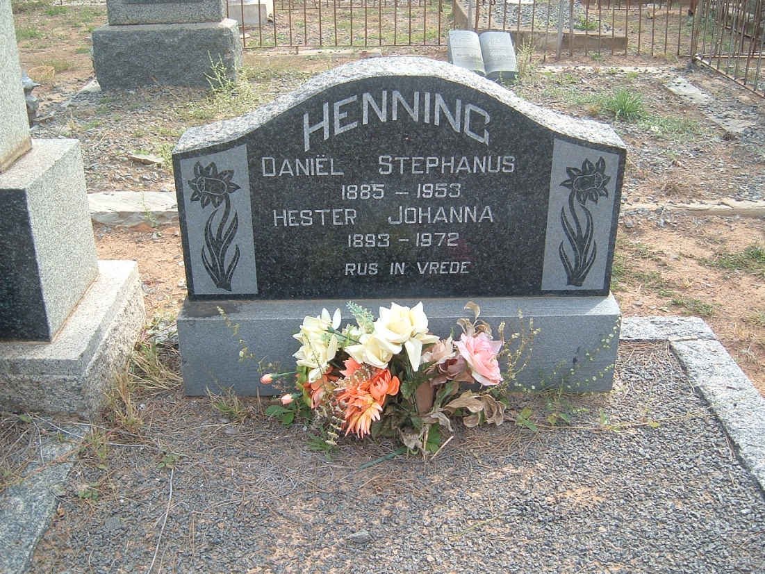 HENNING Daniël Stephanus 1885-1953 &amp; Hester Johanna 1893-1972