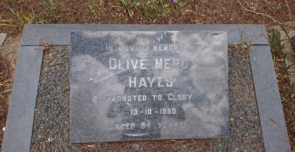 HAYES Olive Mercy -1985
