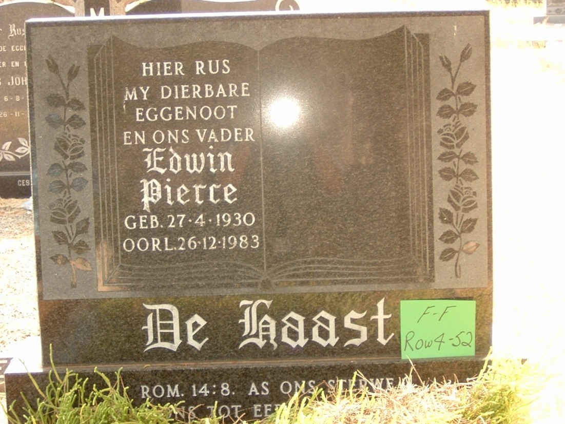 HAAST Edwin Pierre, de 1930-1983