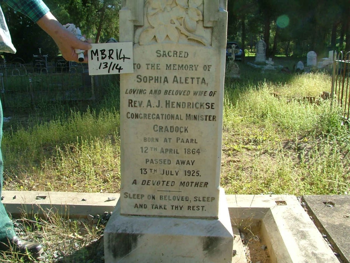 HENDRICKSE Sophia Aletta 1864-1925