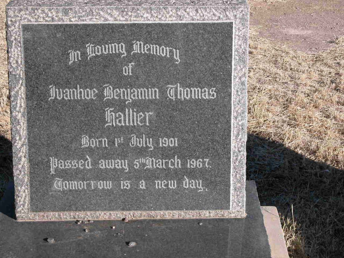 HALLIER Ivanhoe Benjamin Thomas 1901-1967