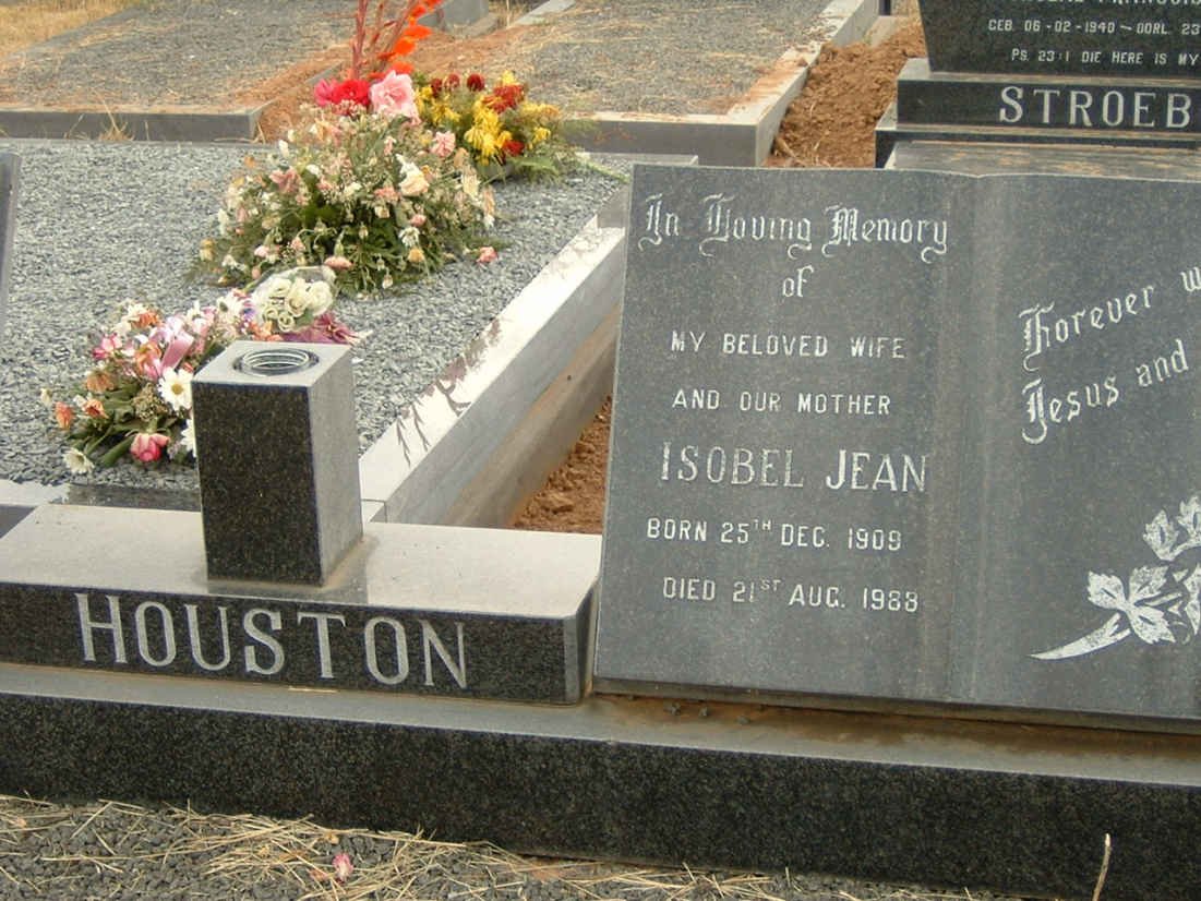 HOUSTON James Henry 1906-1987 &amp; Isobel Jean 1909-1988