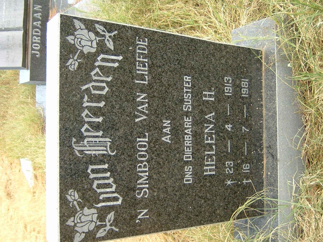 HEERDEN Helena H., van 1913-1981