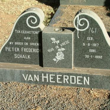 HEERDEN Pieter Frederick Schalk, van 1917-1992
