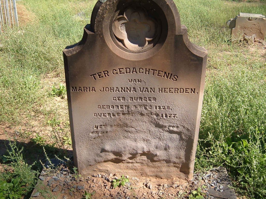 HEERDEN Maria Johanna, van nee BURGER 1828-1877