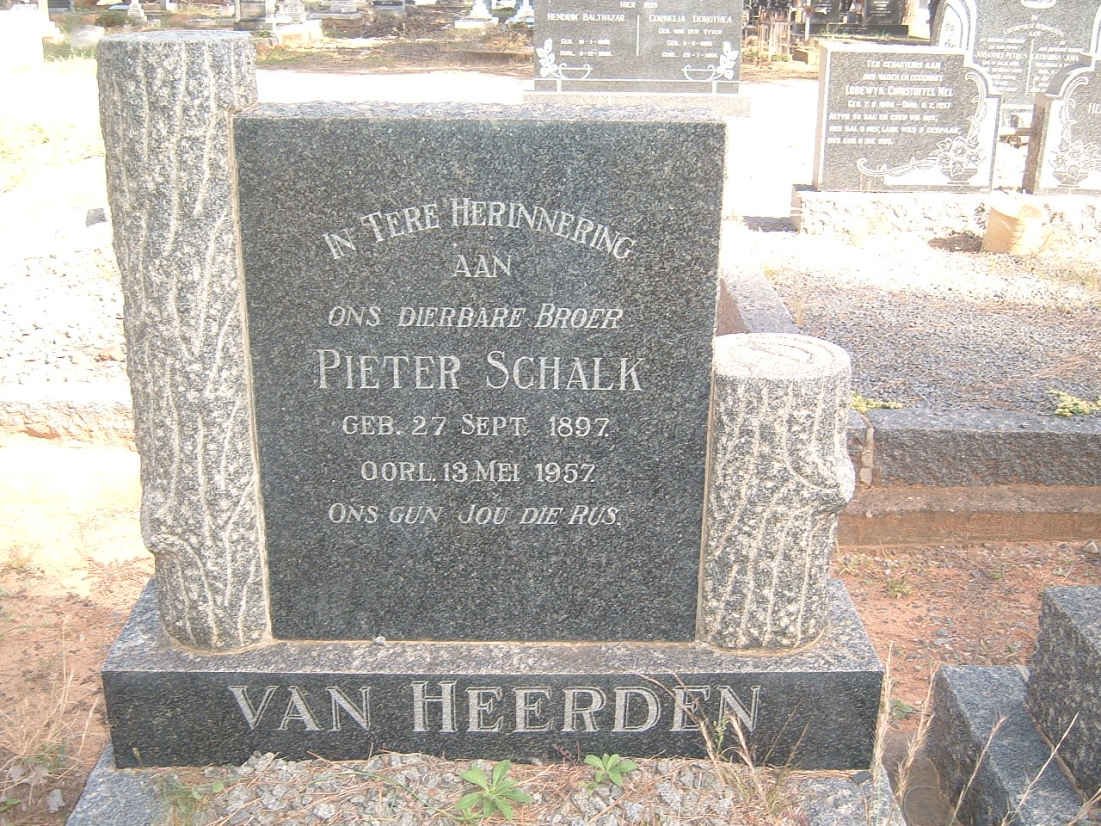 HEERDEN Pieter Schalk, van 1897-1957