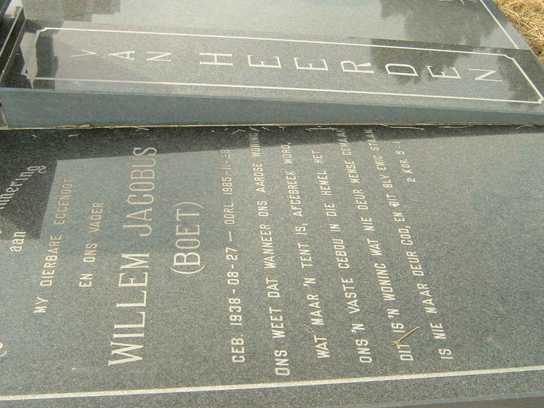 HEERDEN Willem Jacobus, van 1938-1985
