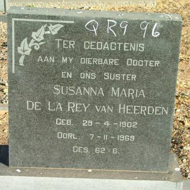 HEERDEN Susanna Maria De La Rey, van 1902-1969