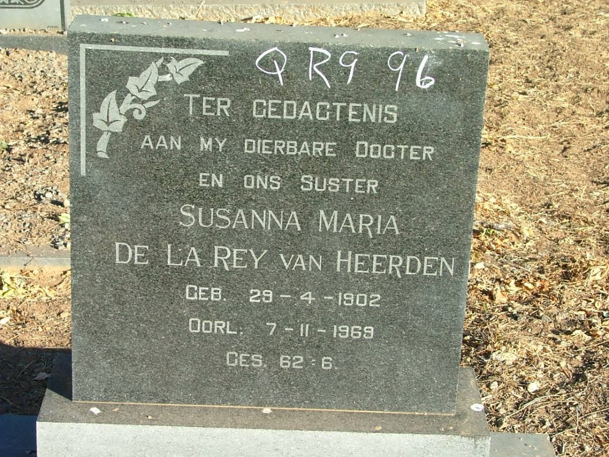 HEERDEN Susanna Maria De La Rey, van 1902-1969