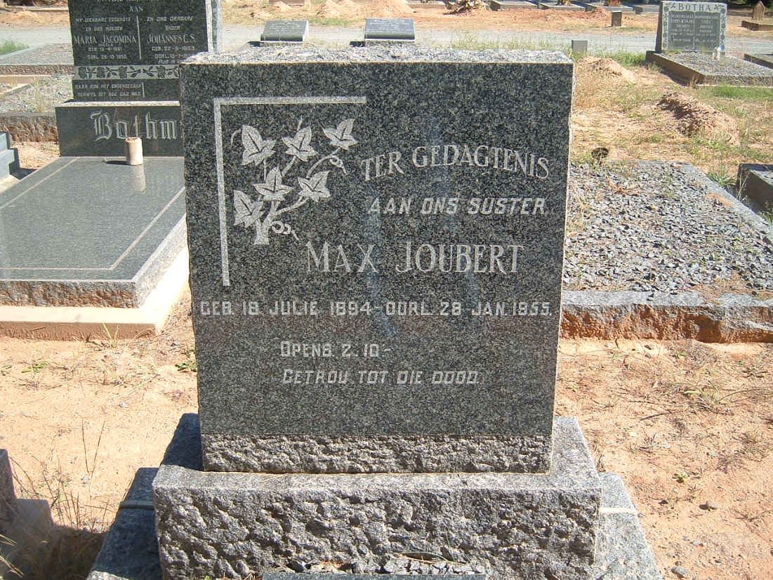 JOUBERT Max 1894-1955