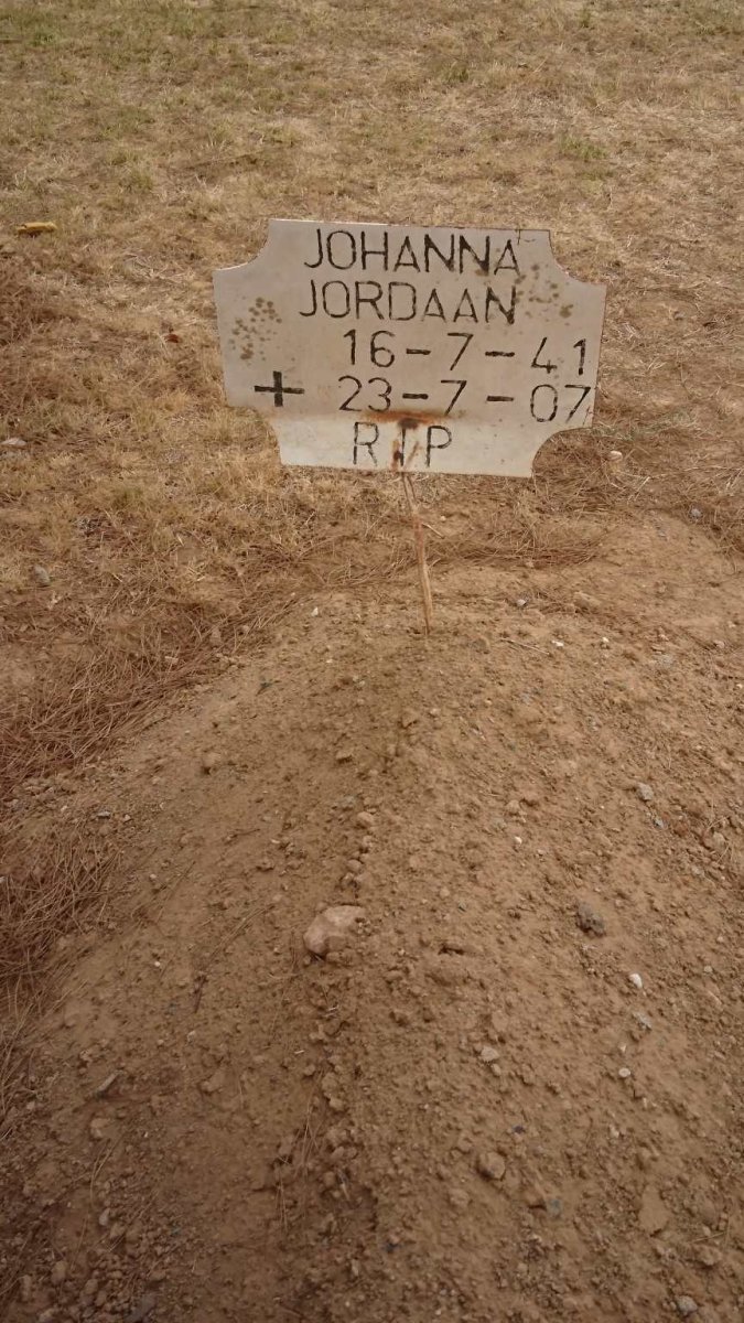 JORDAAN Johanna 1941-2007