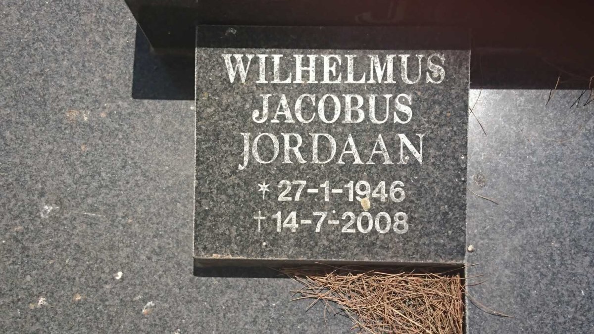 JORDAAN George Eduard 1919-1995 &amp; Maria Liesching VAN COPPENHAGEN 1922-1993 :: JORDAAN Wilhelmus Jacobus 1946-2008