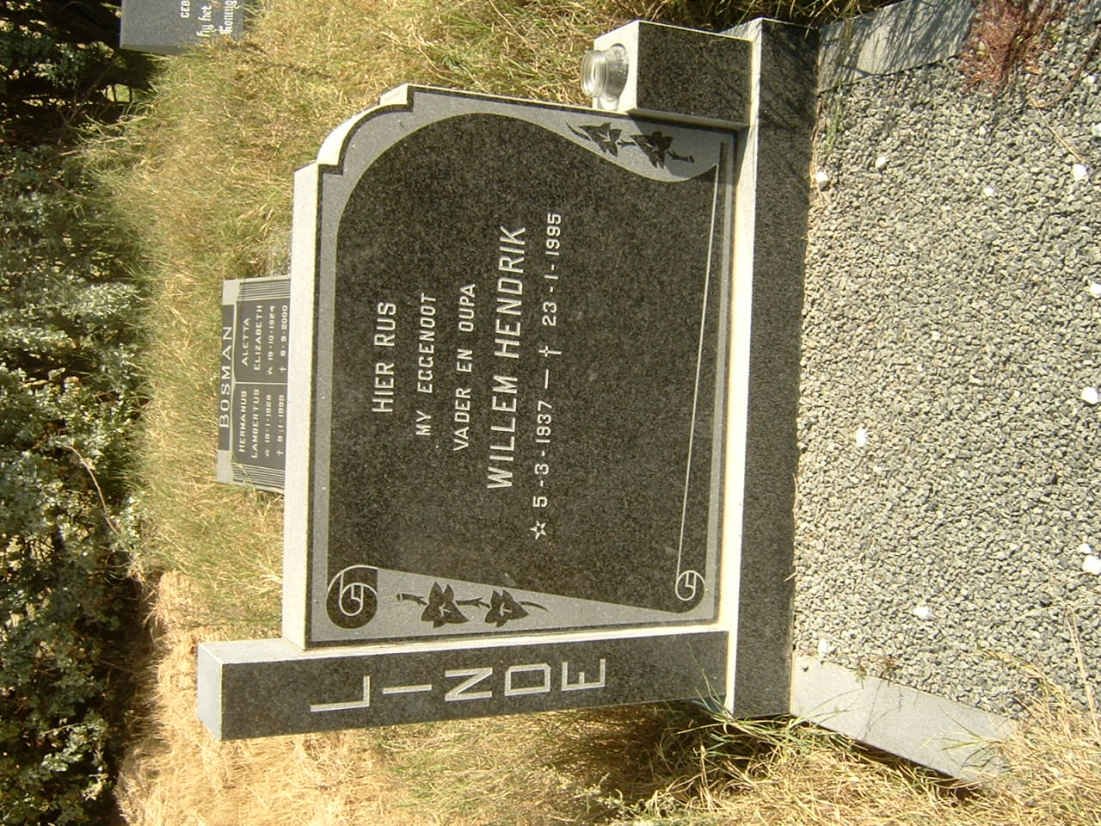 LINDE Willem Hendrik 1937-1995