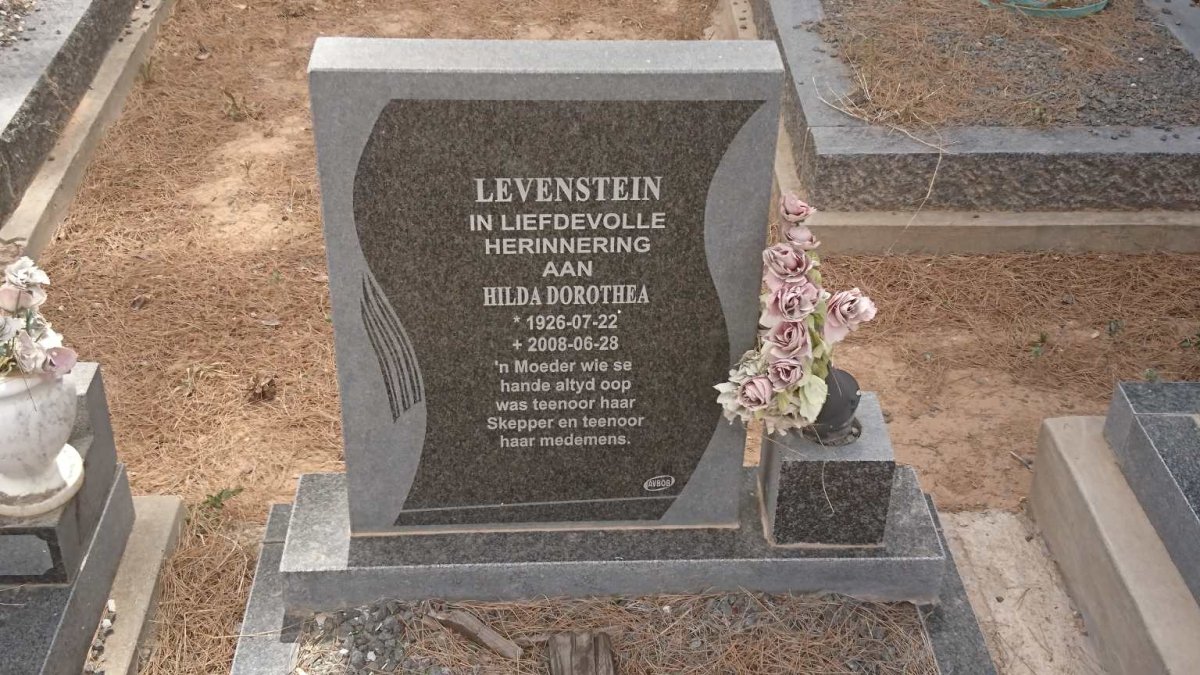 LEVENSTEIN Hilda Dorothea 1926-2008