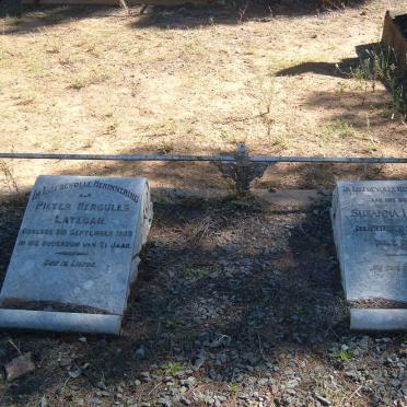 LATEGAN Pieter Hercules -1929 &amp; Susanna PIETERSEN 1857-19??