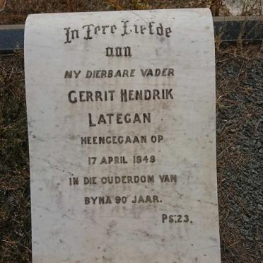 LATEGAN Gerrit Hendrik -1949 &amp; Cornelia Sophia GROENEWALD -1937
