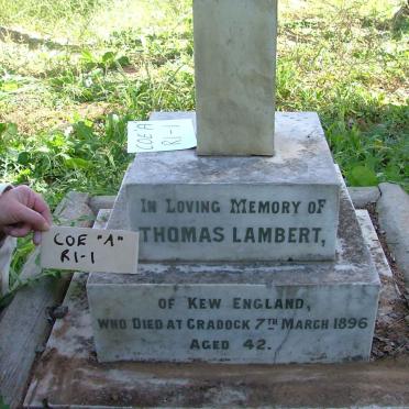 LAMBERT Thomas -1896