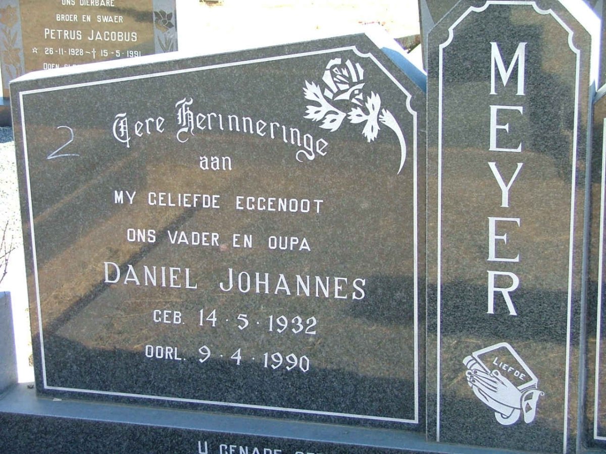 MEYER Daniel Johannes 1932-1990