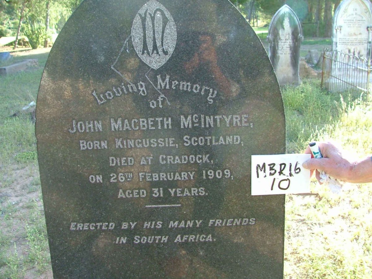 McINTYRE John Macbeth  -1909