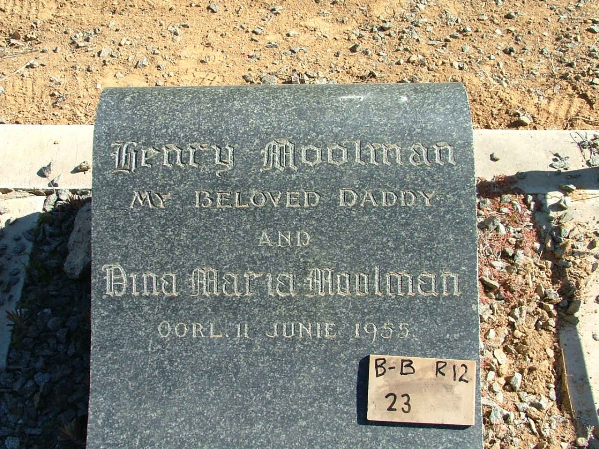 MOOLMAN Henry &amp; Dina Maria -1955