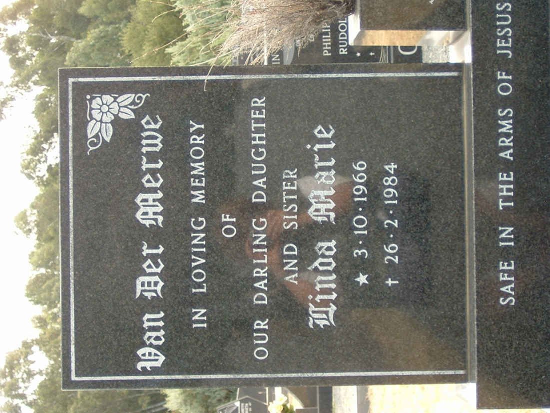 MERWE Linda Marie, van der 1966-1984