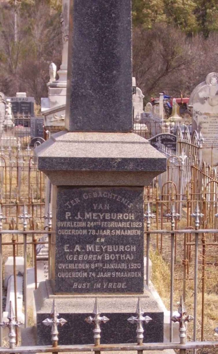 MEYBURGH P.J. -1923 &amp; E.A. BOTHA -1920