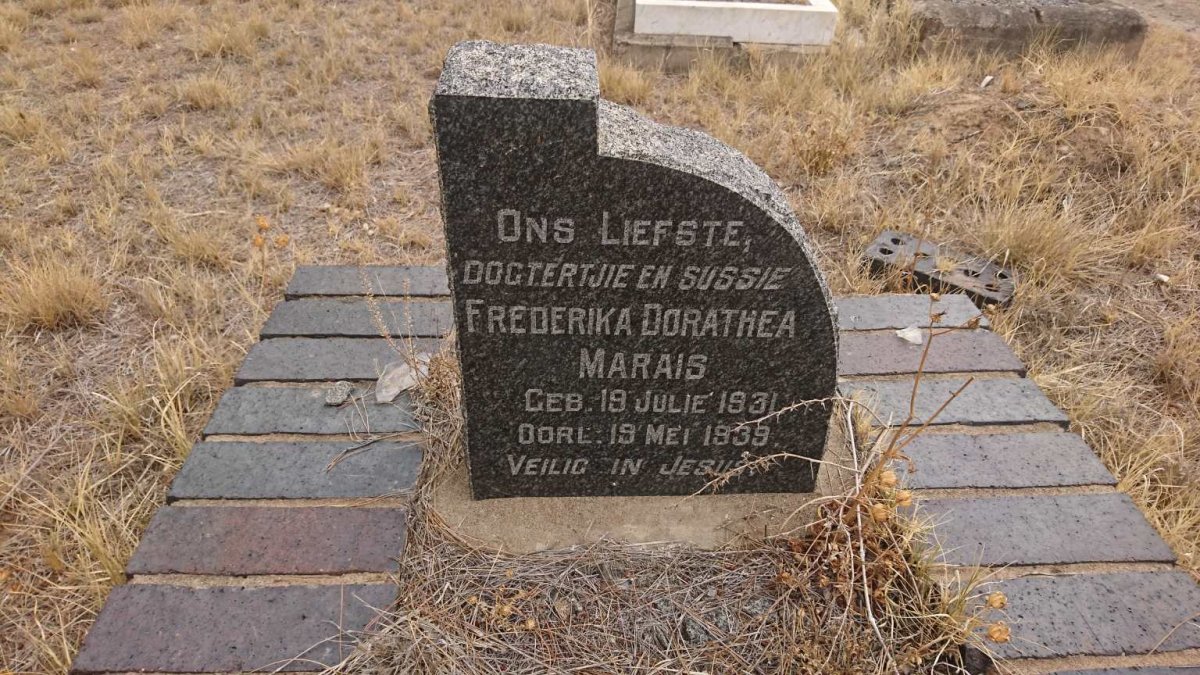 MARAIS Frederika Dorathea 1931-1939