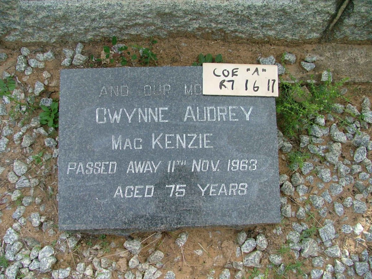 MACKENZIE Gwynne Audrey -1963