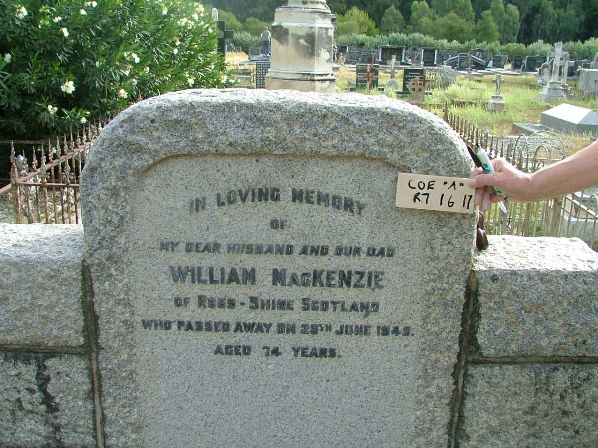 MACKENZIE William -1945