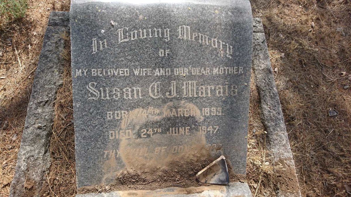 MARAIS Susan C.J. 1895-1947