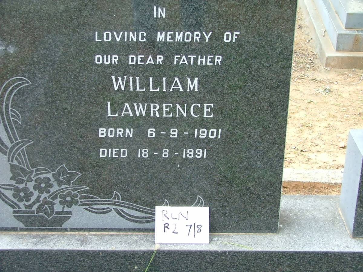 MÜLLER William Lawrence 1901-1991 &amp; Esther Andrina EVERT 1904-1971