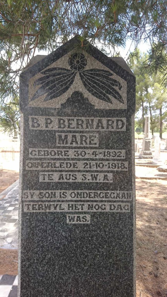MARE B.P. Bernard 1892-1918