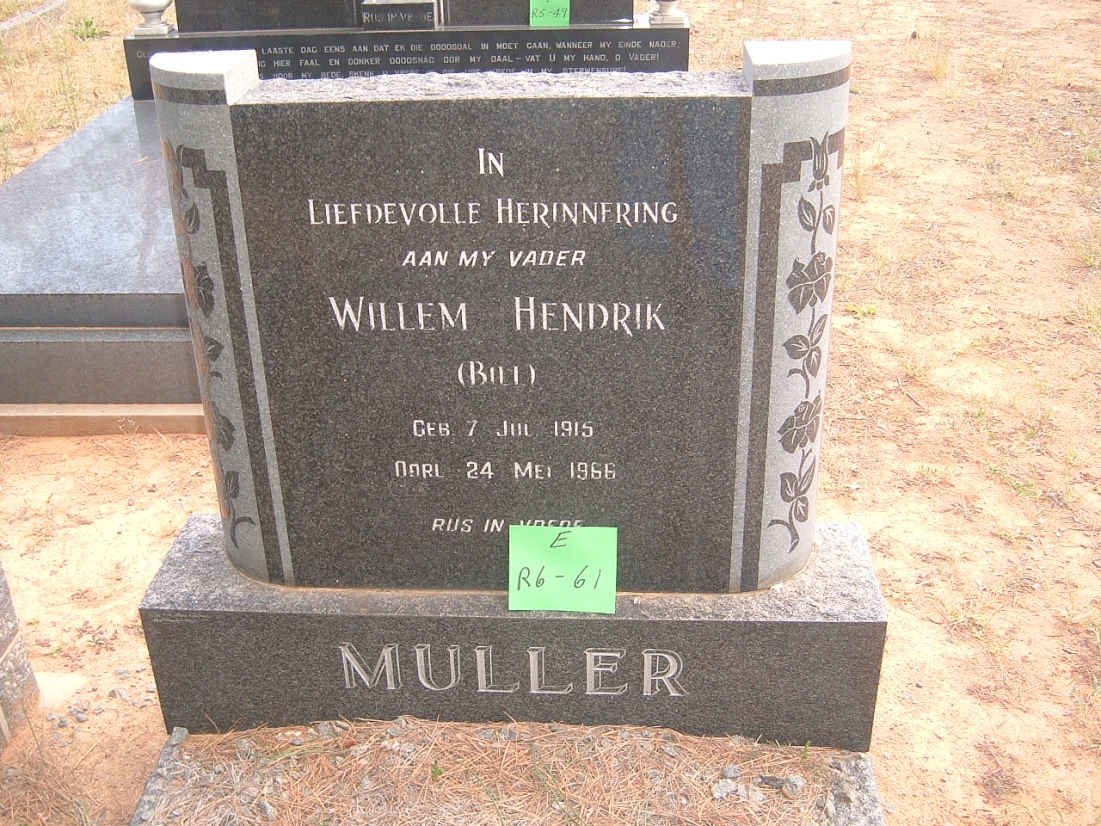 MULLER Willem Hendrik 1915-1966