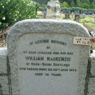 MACKENZIE William -1945