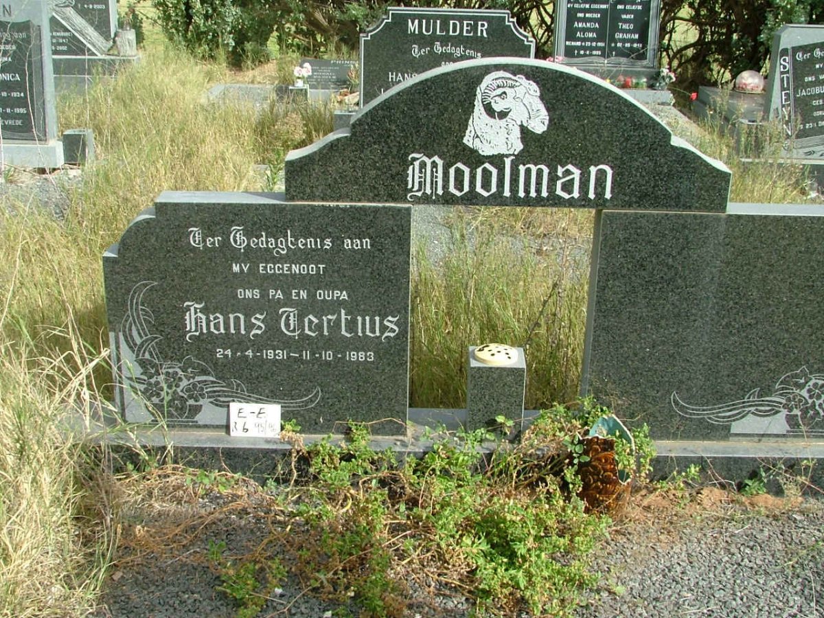 MOOLMAN Hans Tertius 1931-1983