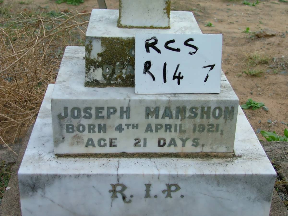 MANSHON Joseph -1921