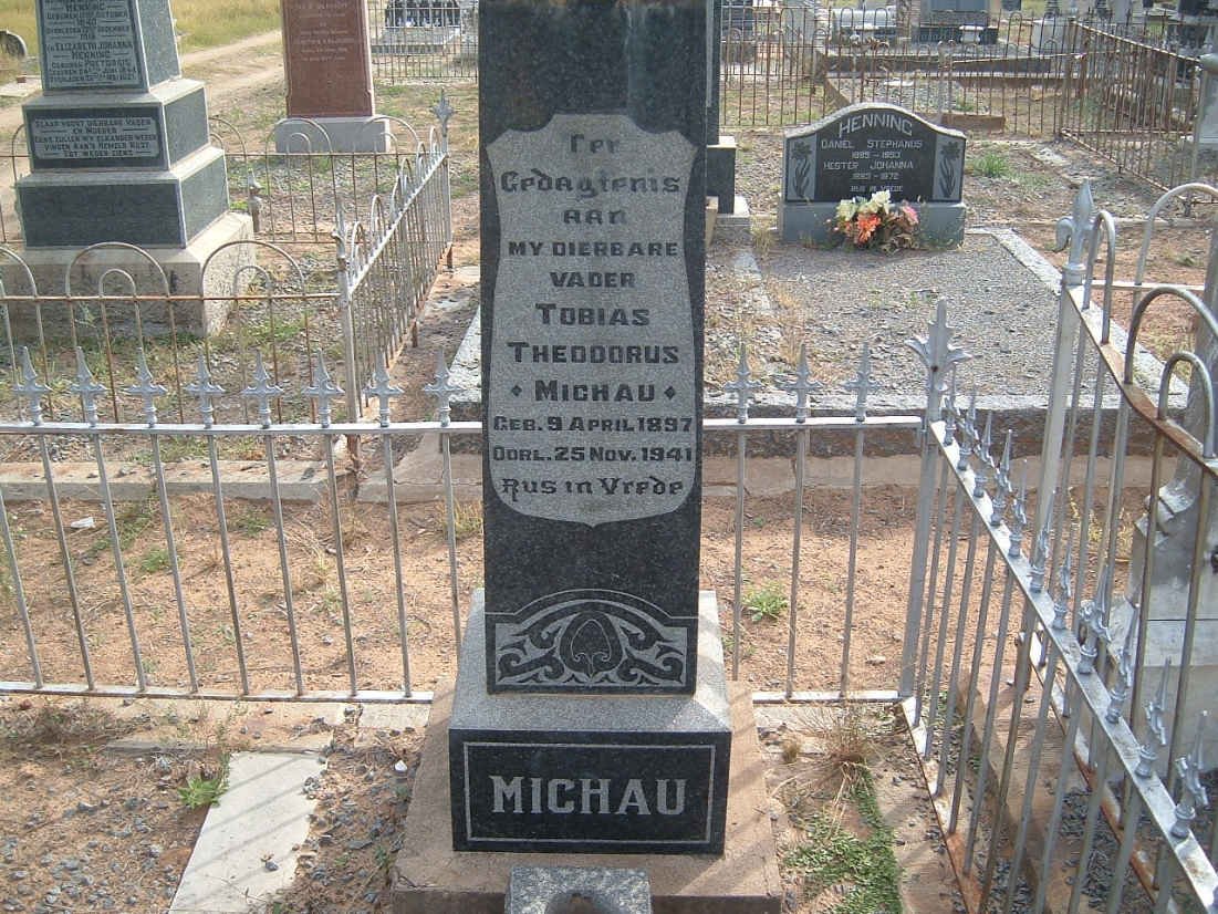 MICHAU Tobias Theodorus 1897-1941