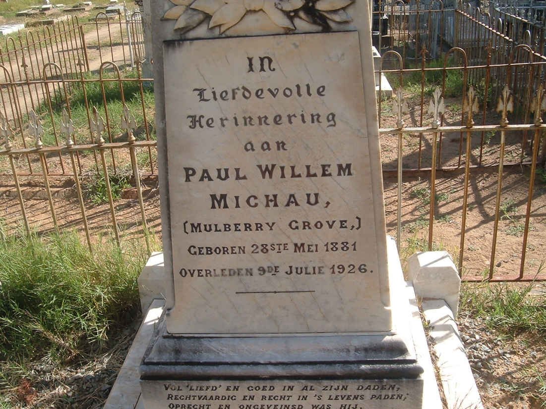 MICHAU Paul Willem 1881-1926