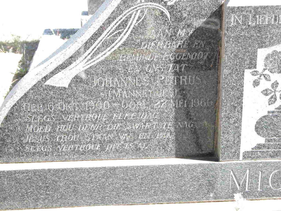 MICHAU Johannes Petrus 1900-1960 &amp; Zabonia BOTHA 1909-1961_2