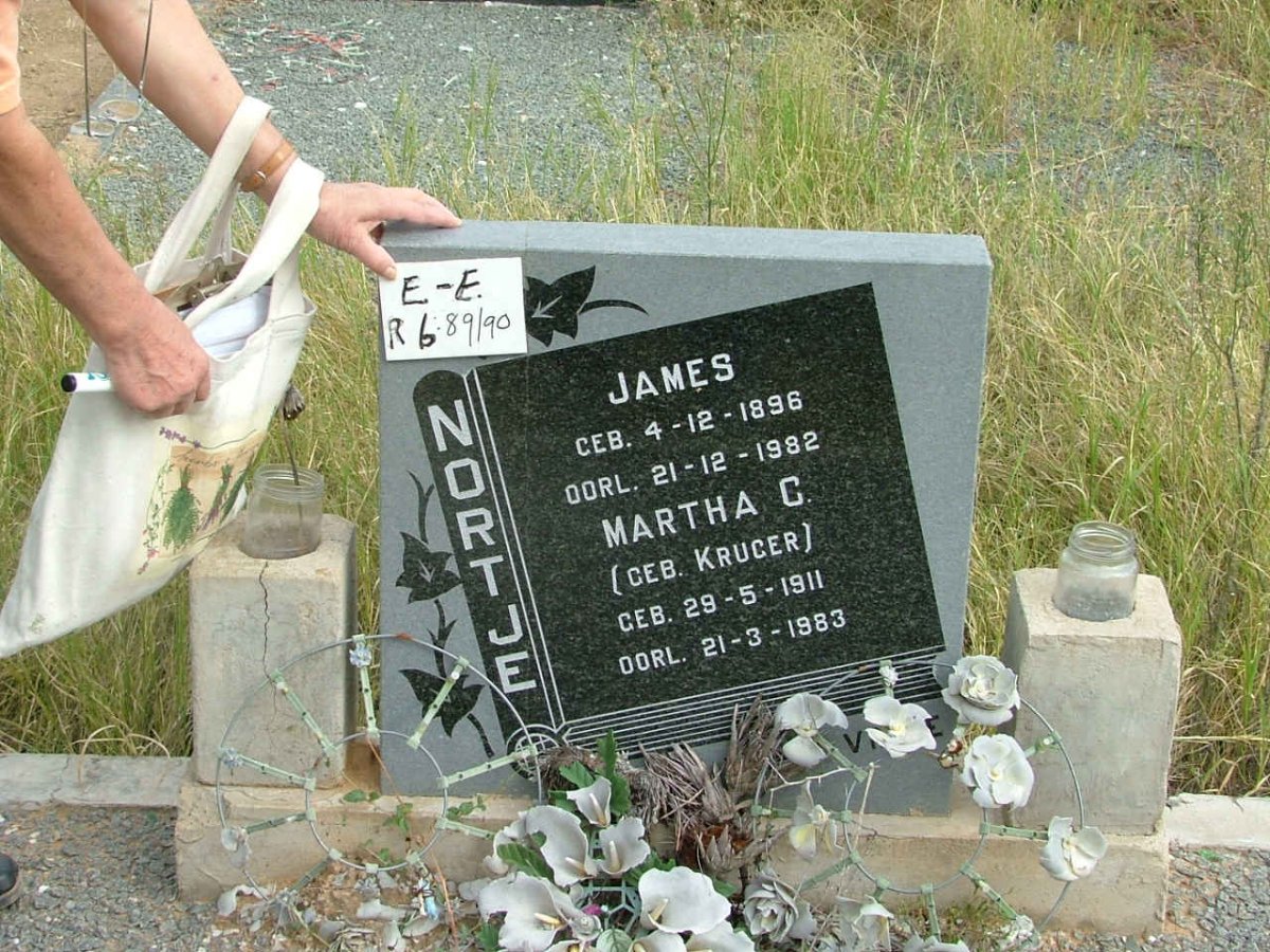 NORTJE James 1896-1982 &amp; Martha C. KRUGER 1911-1983