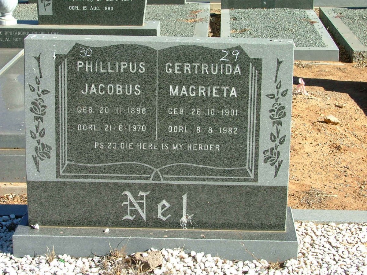 NEL Phillipus Jacobus 1898-1970 &amp; Gertruida Magrieta 1901-1982