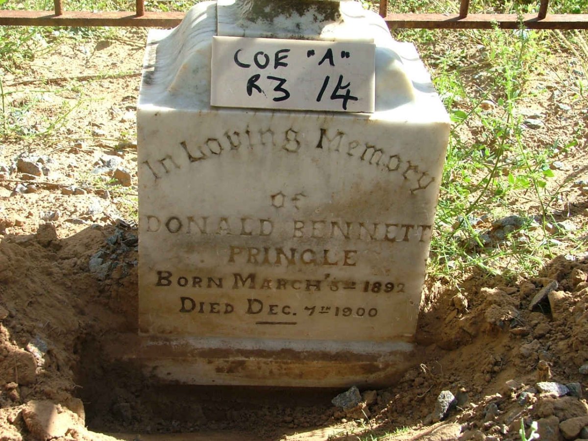 PRINGLE Donald Bennett 1892-1900