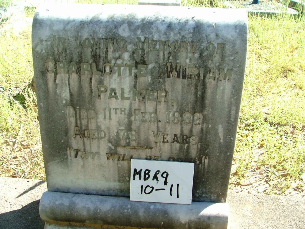 PALMER Charlotte Miriam -1932