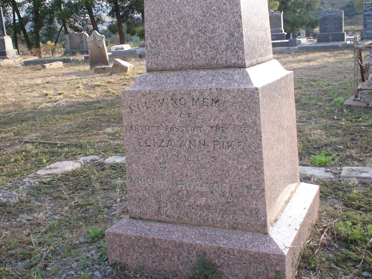 PIKE William Horatio -1863 &amp; Eliza Ann -1863