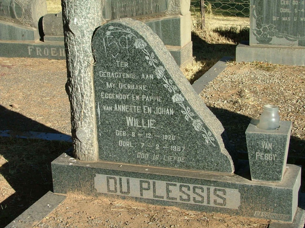 PLESSIS Willie, du 1926-1967