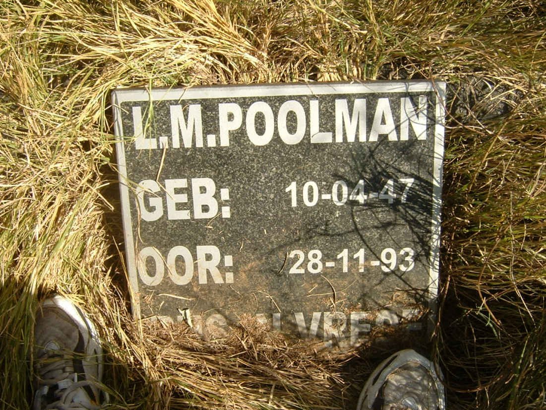 POOLMAN L.M. 1947-1993