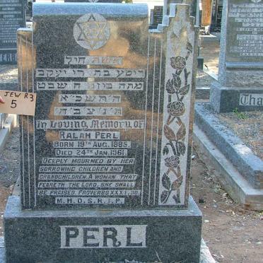 PERL Ralah 1885-1961