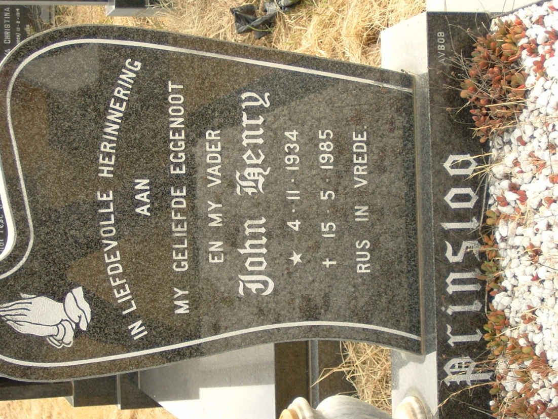 PRINSLOO John Henry 1934-1985
