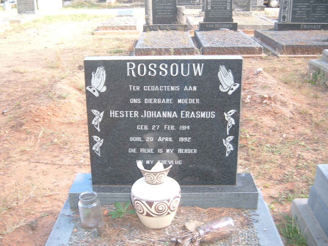 ROSSOUW Hester Johanna Erasmus 1914-1992