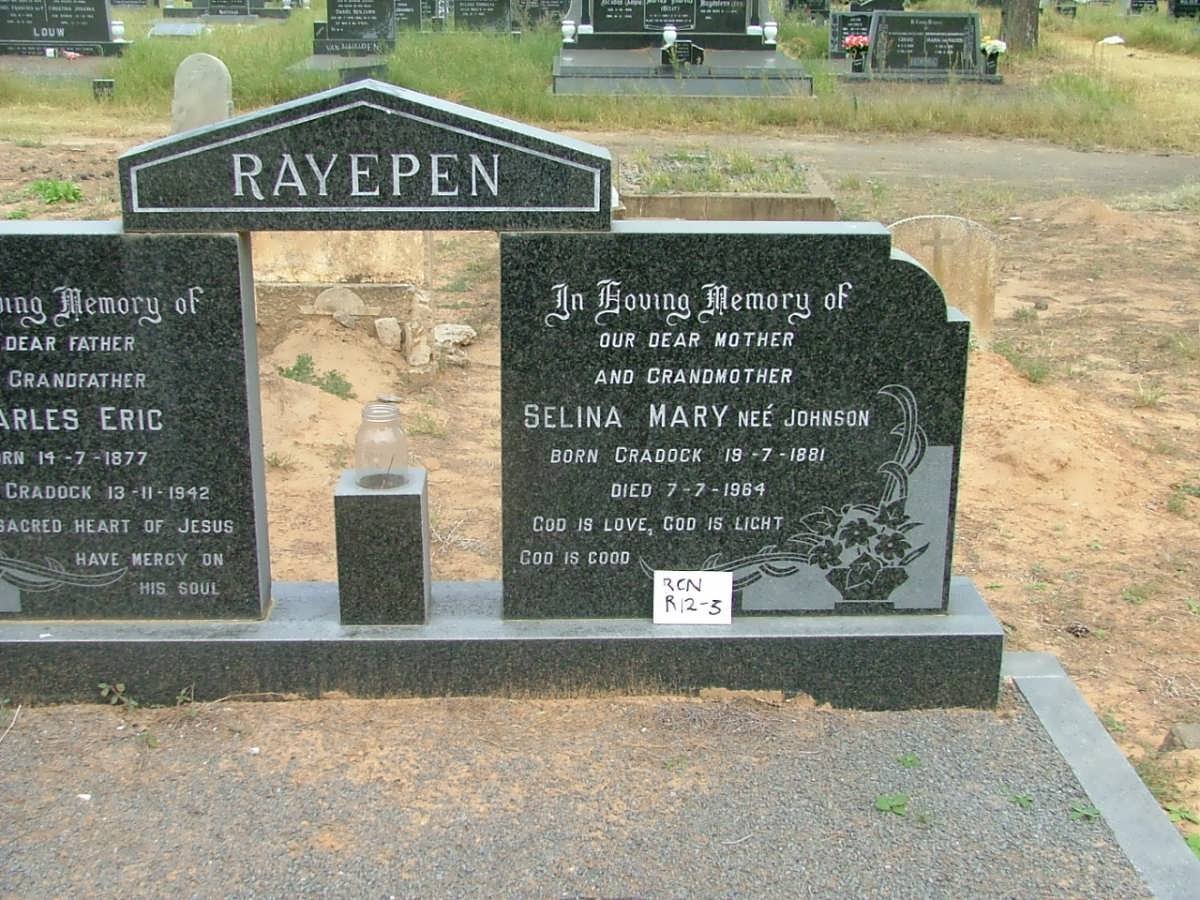 RAYEPEN Charles Eric 1877-1942 &amp; Selina Mary JOHNSON 1881-1964